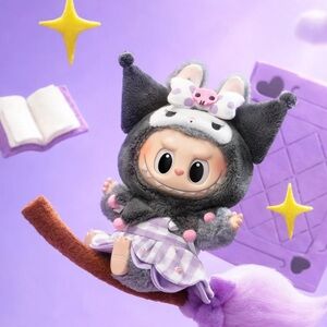 Kuromi Labubu - Hello Kitty and friends x The Monsters Vinyl Plush Pendant